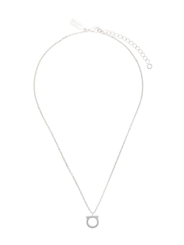 Salvatore Ferragamo Gancini Necklace - Silver