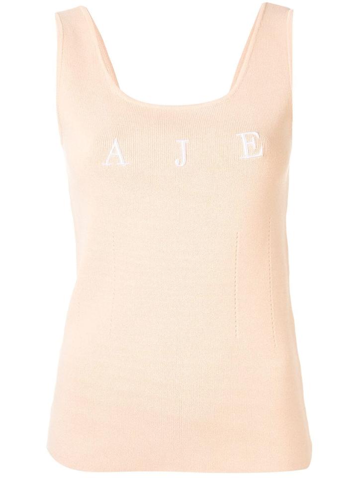 Aje Lennon Logo Tank Top - Neutrals