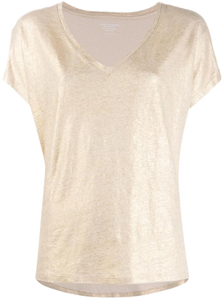 Majestic Filatures V-neck T-shirt - Gold