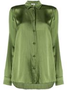Forte Forte Wrinkled-effect Loose-fit Blouse - Green