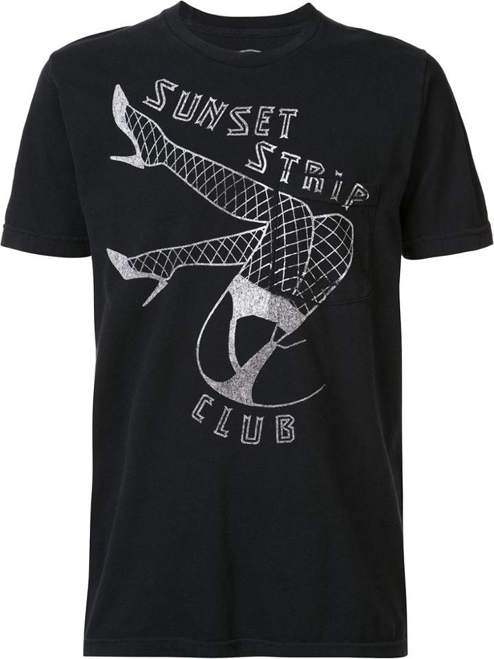 Local Authority Sunset Strip Pocket T-shirt - Black