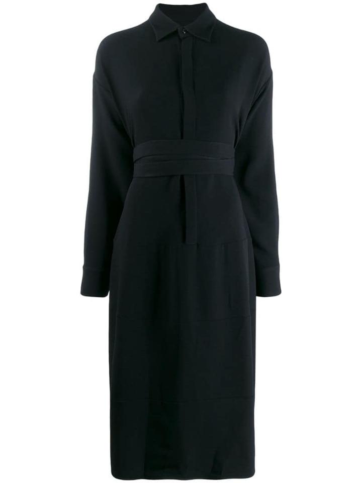 Dsquared2 Wrap Waist Shirt Dress - Black