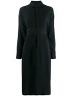 Dsquared2 Wrap Waist Shirt Dress - Black