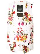 Loveless Floral Print Waistcoat - White