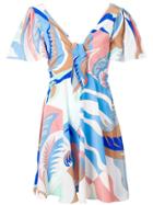 Emilio Pucci Short Sleeved Dress - Blue