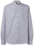 Fay Striped Button Down Shirt - Blue
