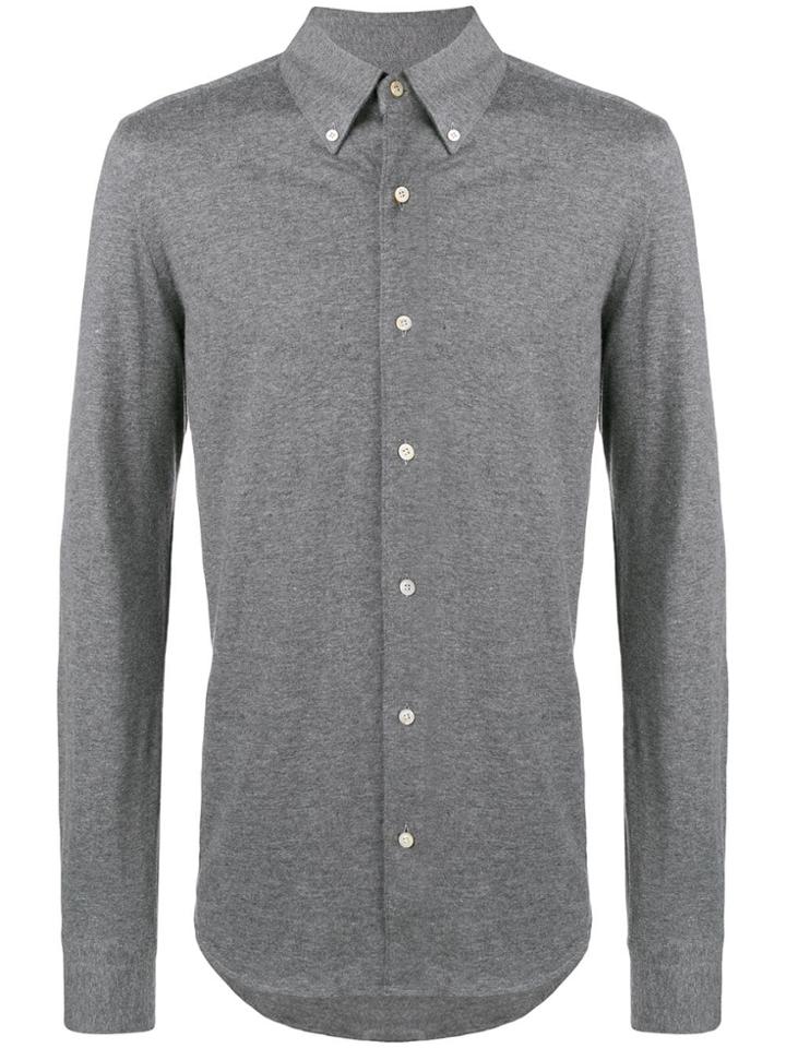 Finamore 1925 Napoli Button-down Shirt - Grey