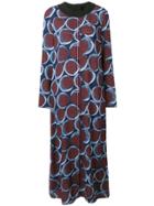 Marni Circle Print Maxi Dress - Blue