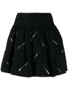 Marc Jacobs Zip Embellishment Skirt - Black