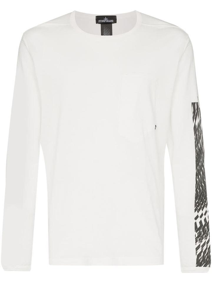 Stone Island Shadow Project Printed Panel T-shirt - White