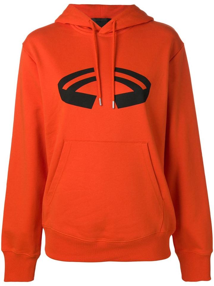 Helmut Lang Printed Hoodie - Orange