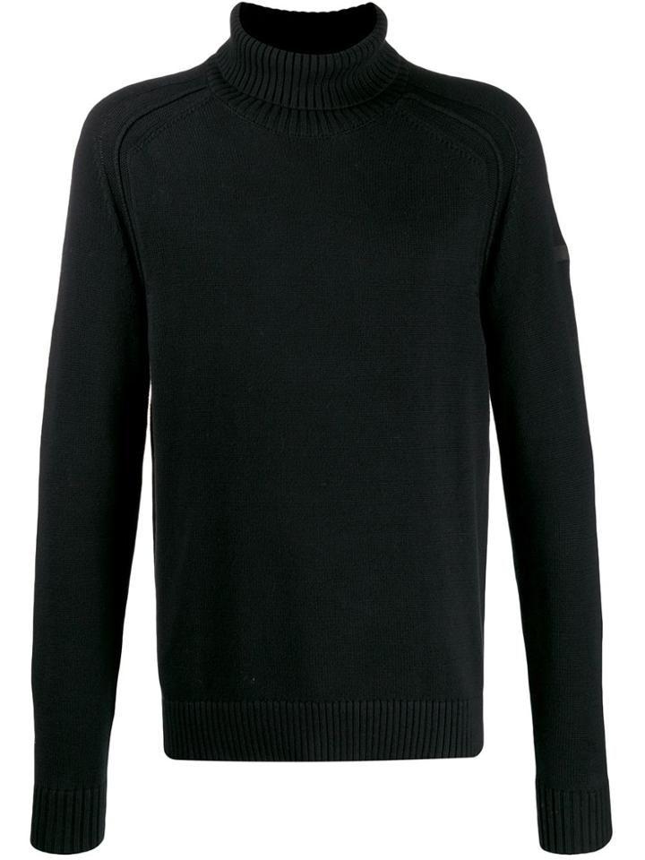 Rrd Roll Neck Knitted Jumper - Black