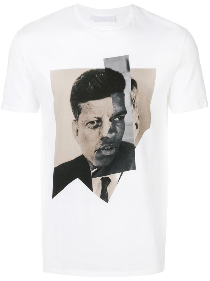 Neil Barrett Kennedy Ali Graphic Print T-shirt - White