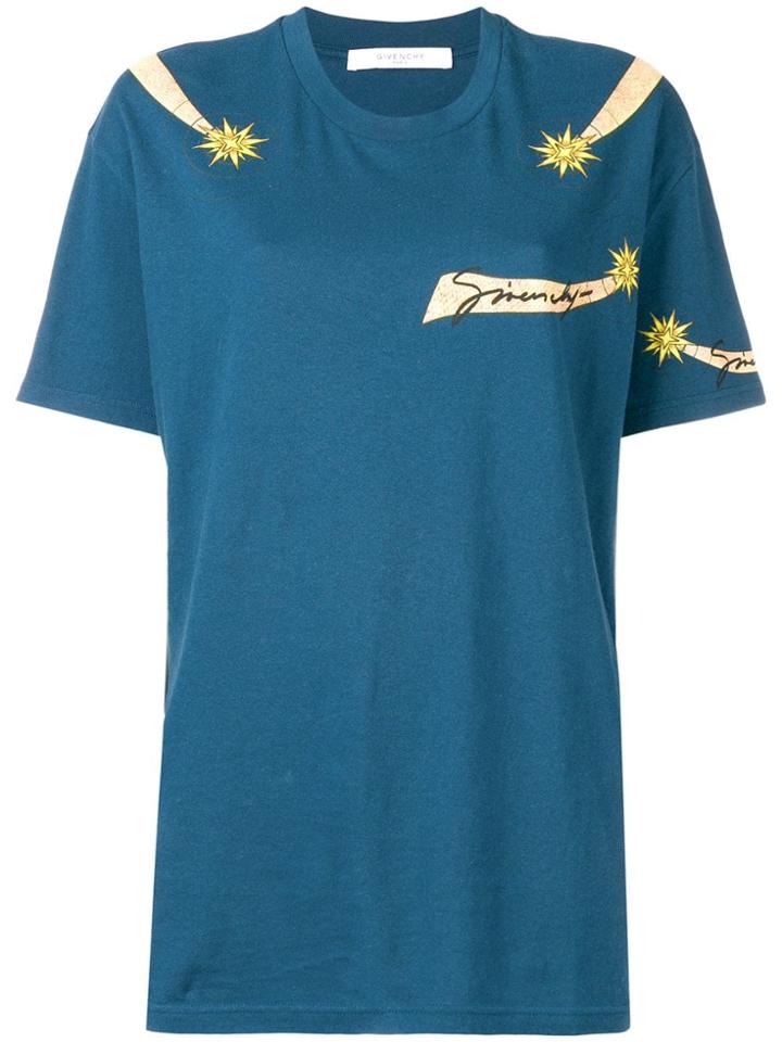 Givenchy Star Print T-shirt - Blue