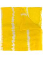 Suzusan - Tie Dye Scarf - Women - Cashmere - One Size, Yellow/orange, Cashmere