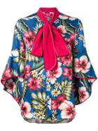 F.r.s For Restless Sleepers Floral Blouse - Blue