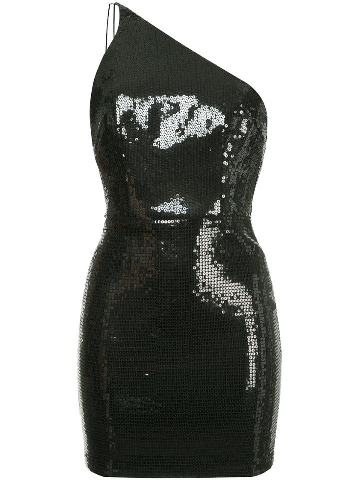 Alex Perry Izzy One Shoulder Dress - Black