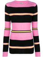 Fiorucci Striped Knitted Top - Pink & Purple
