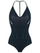 Giuliana Romanno Bodysuit, Women's, Size: G, Blue, Elastodiene/polyamide