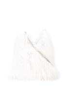 Mm6 Maison Margiela Fluffy Shoulder Bag - White