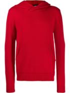 Les Hommes Fine Knit Hoodie - Red