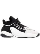 Y-3 Leather Basketball Trainers - Black