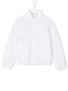 Diesel Kids - Zipped Rain Jacket - Kids - Polyamide - 4 Yrs, White