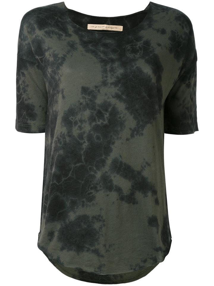 Raquel Allegra - Tie Dye T-shirt - Women - Cotton/polyester - 2, Green, Cotton/polyester