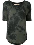 Raquel Allegra - Tie Dye T-shirt - Women - Cotton/polyester - 2, Green, Cotton/polyester