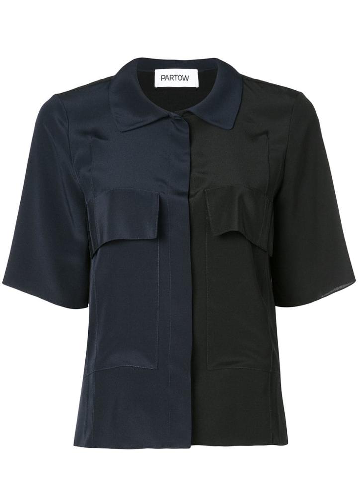 Partow Two-tone Shirt - Black