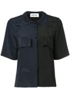 Partow Two-tone Shirt - Black