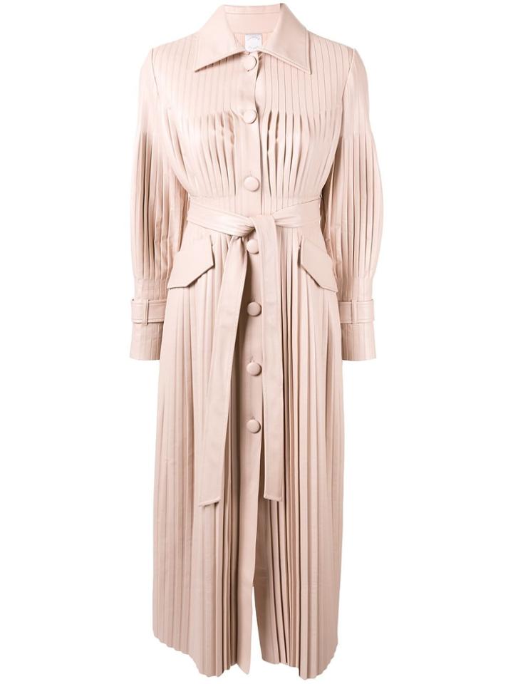 Huishan Zhang Rosie Pleated Midi Dress - Pink