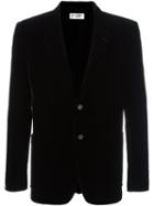 Saint Laurent Velvet Blazer, Men's, Size: 50, Black, Viscose/cupro/cotton/silk