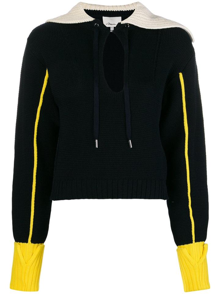 3.1 Phillip Lim Sailor Zip Sweater - Blue