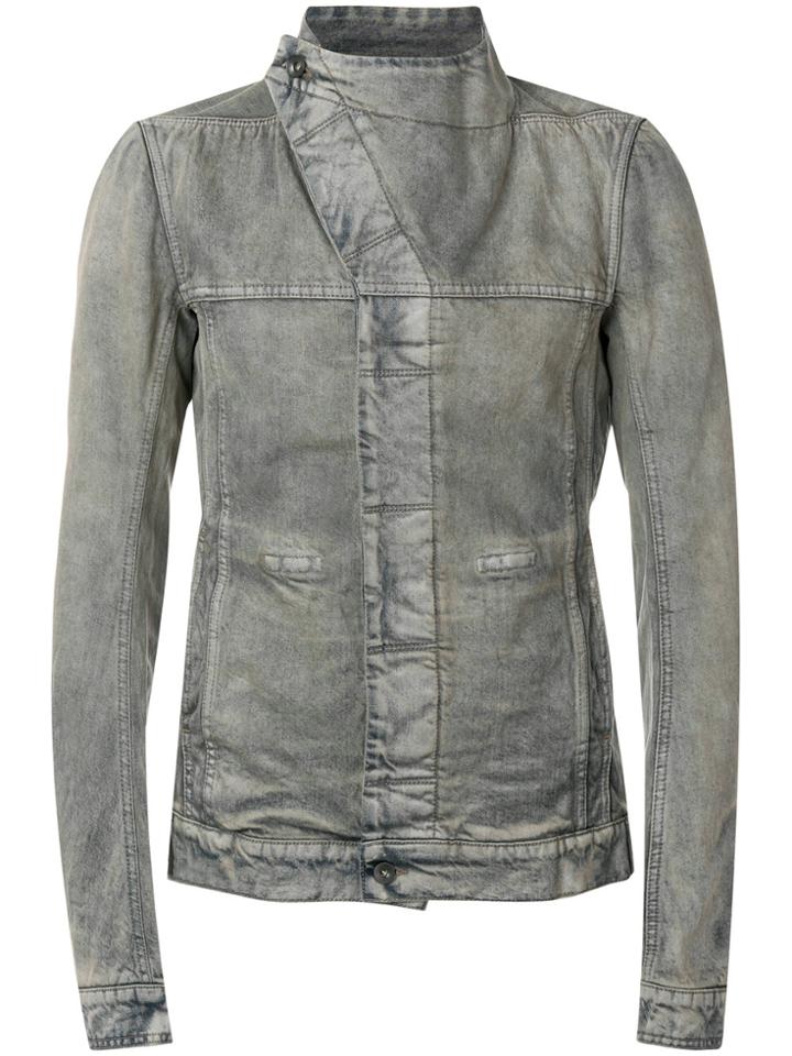 Rick Owens Drkshdw Faded Denim Jacket - Blue