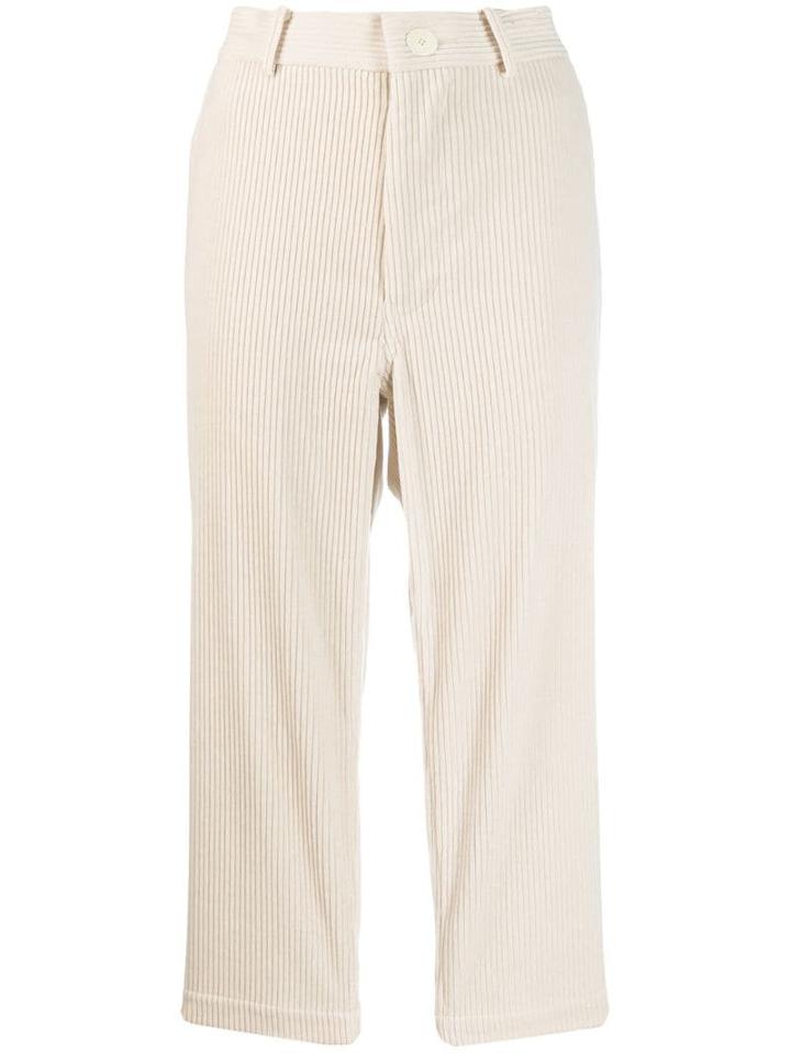 Sofie D'hoore Corduroy Cropped Trousers - White