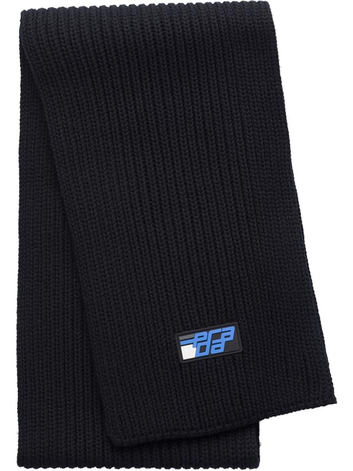 Prada Shaker Knit Scarf - Black