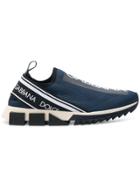 Dolce & Gabbana Low Top Logo Trainers - Blue