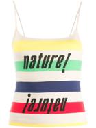 Ganni Everman Stripe Camisole Top - Neutrals