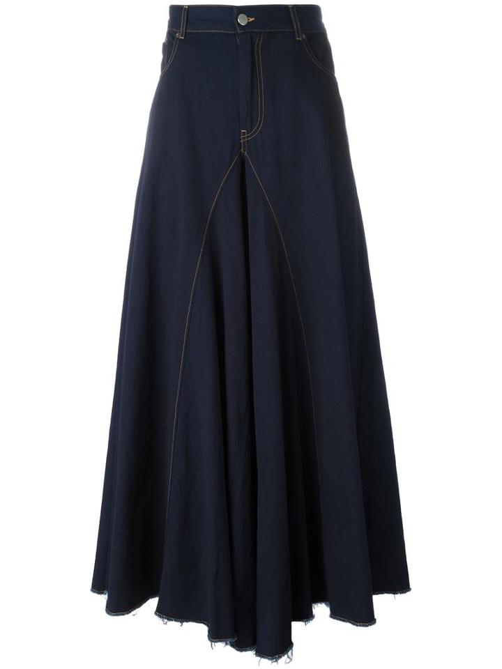 Mm6 Maison Margiela Super Flared Jeans, Women's, Size: 40, Blue, Cotton