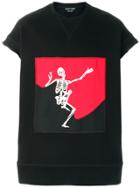 Alexander Mcqueen Dancing Skull Sweat Top - Black