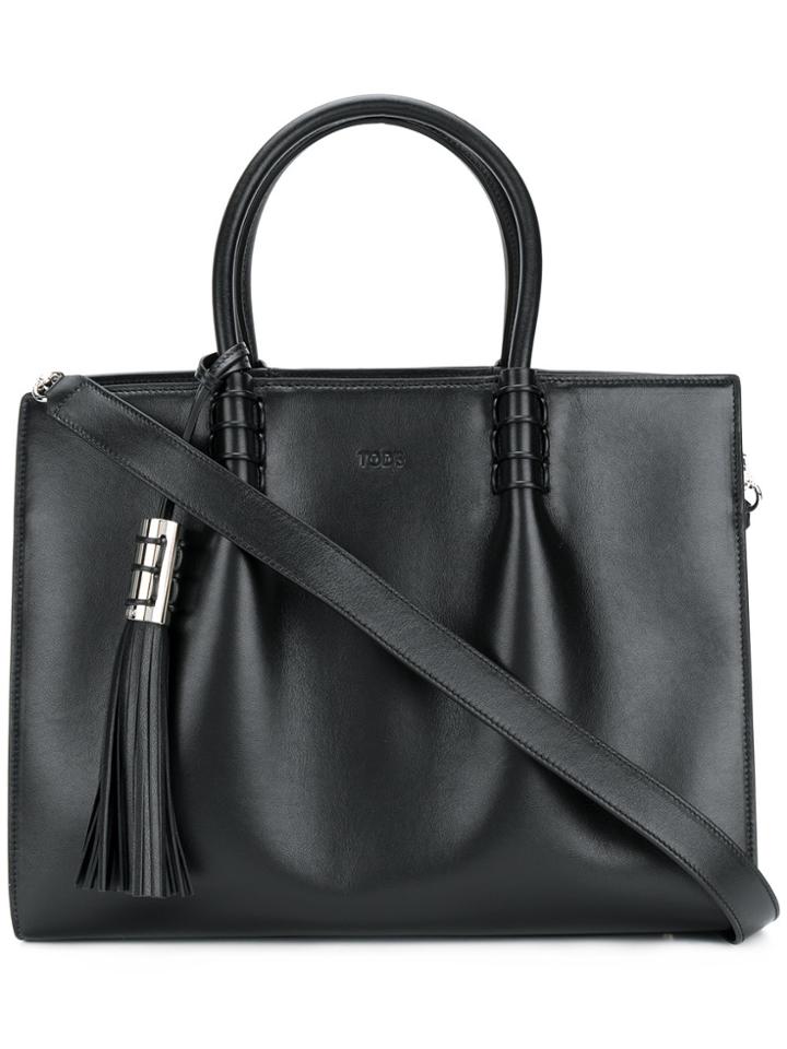 Tod's Lady Moc Medium Tote - Black