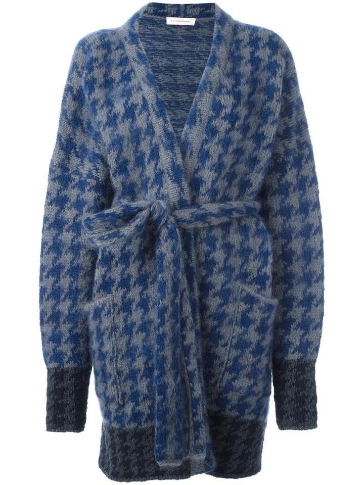 A.f.vandevorst 'thursday' Cardi-coat, Women's, Size: Small, Blue, Polyamide/wool/merino