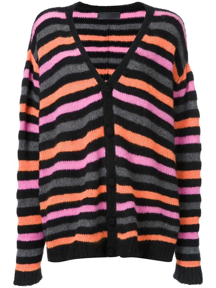The Elder Statesman Striped Loose Fit Cardigan, Women's, Size: Small, Cashmere