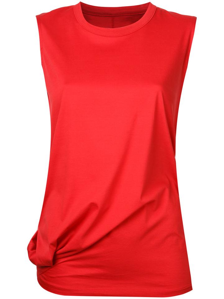 08sircus Gathered Hem Tank, Women's, Size: 0, Red, Cotton