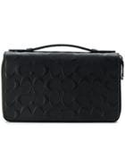 Coach Zip Around Carry Wallet - Blue