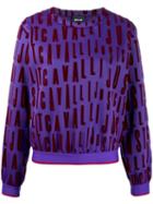 Just Cavalli Logo Patch Jumper - Purple