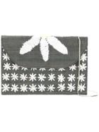 Serpui Daisy Embroidered Shoulder Bag - Grey