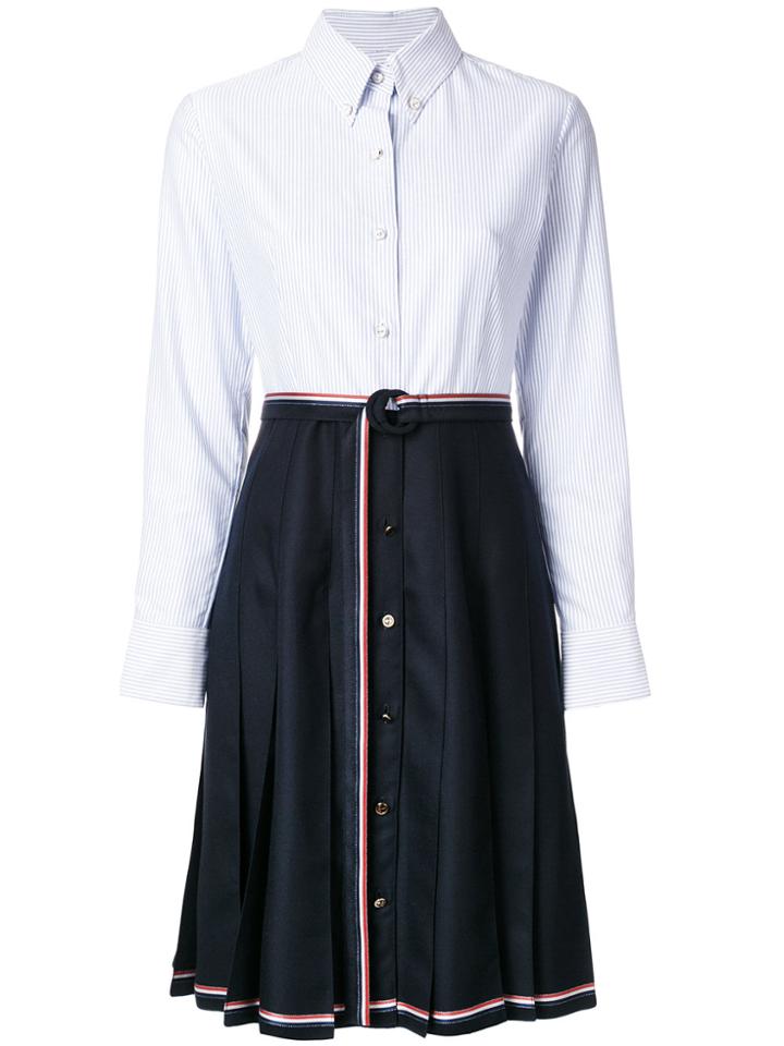 Thom Browne Contrast Dress - Blue