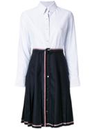 Thom Browne Contrast Dress - Blue